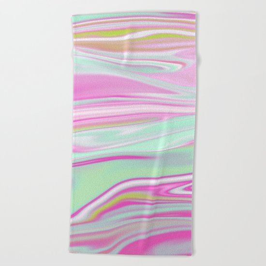 Iridescent Marble 11 Beach Towel