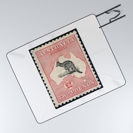1913 Australia Kangaroo Stamp Picnic Blanket