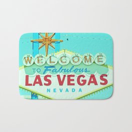 Vintage Vegas Sign - Las Vegas Sign Bath Mat