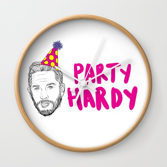 party (tom) hardy Wall Clock