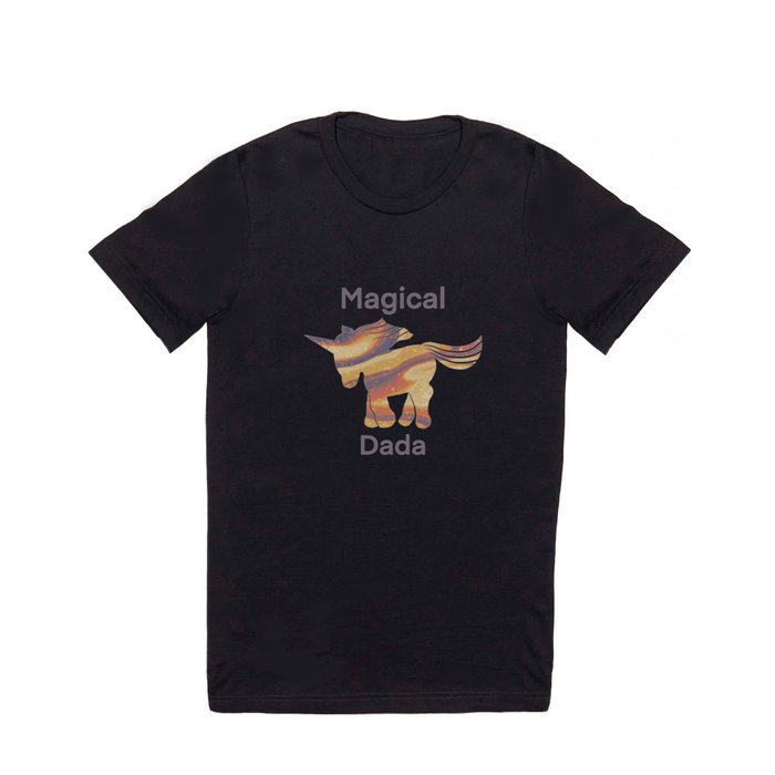 Magical Unicorn Dada - Retro T Shirt