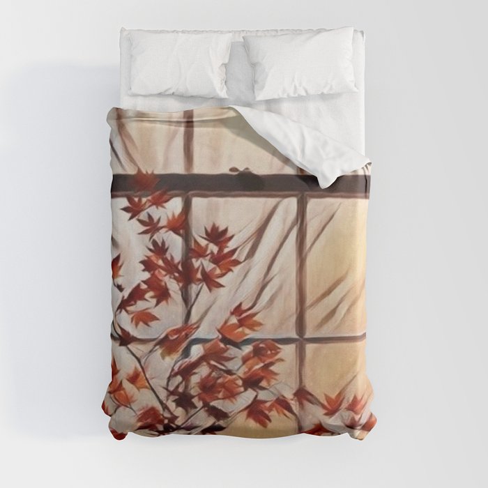 Autumn Window Duvet Cover