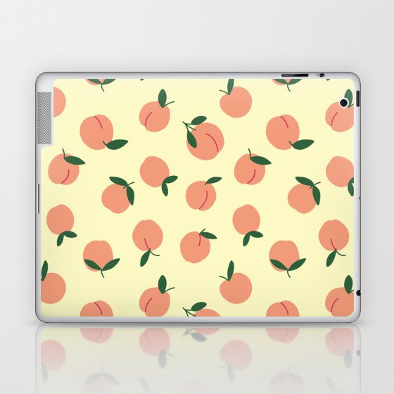 Peaches Pattern Laptop & iPad Skin