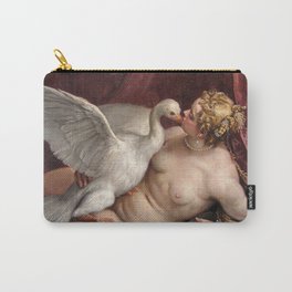 Paolo Veronese - Leda and the Swan Carry-All Pouch | Wallart, Illustration, Frame, Leda, Painting, Old, Artprint, Vintage, Mythologicalpaint, Decor 