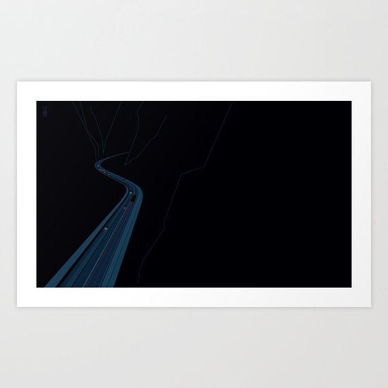 Through the Construct of Night Art Print