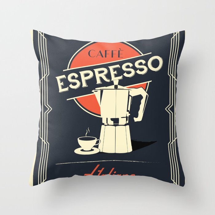 Caffe Espresso Italiano Throw Pillow