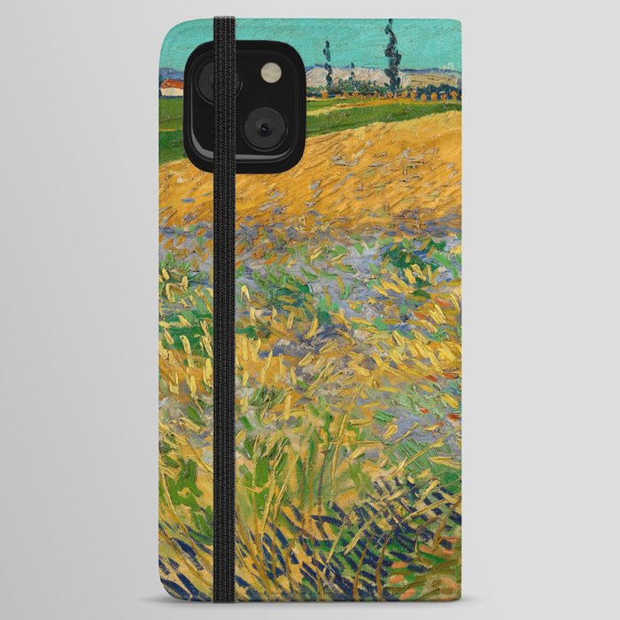 Wheatfield, 1888 by Vincent van Gogh iPhone Wallet Case