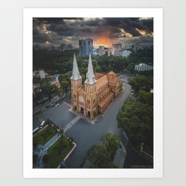 Notre-Dame Cathedral Basilica of Saigon Art Print