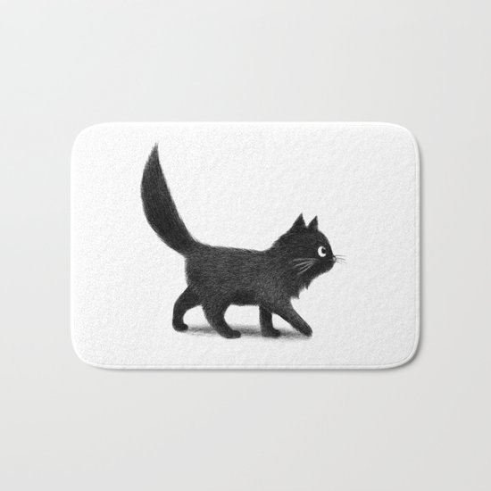 Creeping Cat Bath Mat