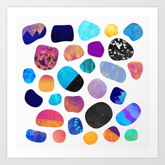 Magic Stones (Light background) Art Print
