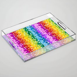 Building Blocks Rainbow Acrylic Tray
