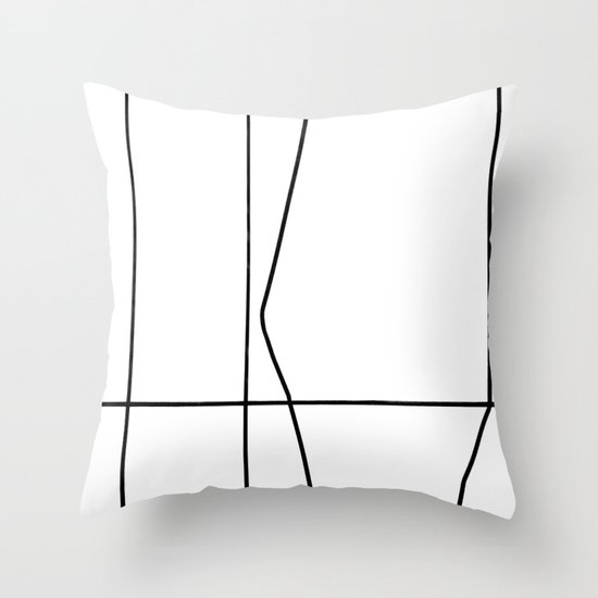Graphic City Helsinki, extra nro. 2 Throw Pillow