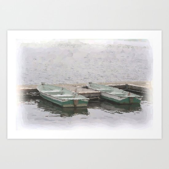 At the Dock Art Print