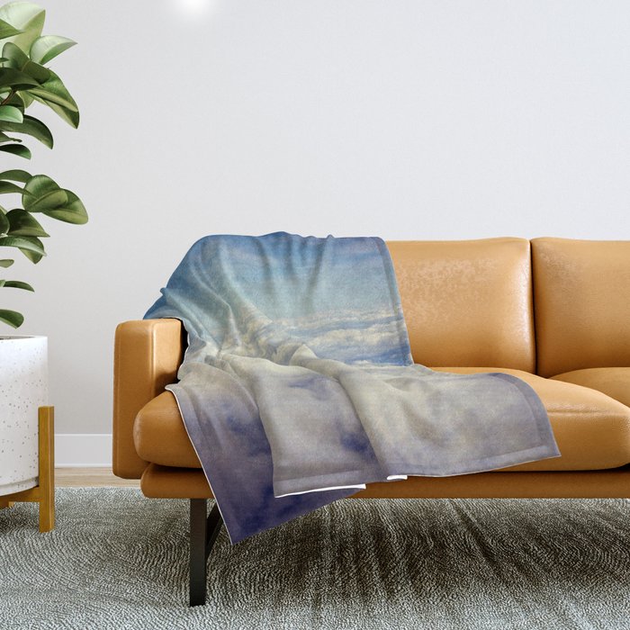 Fly me to the moon Throw Blanket