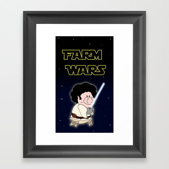 Farm Wars - Luke edition Framed Art Print