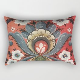 Rosemaling Vintage Design  Rectangular Pillow