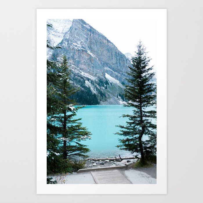 354. Louise Lake View, Banff, Canada Art Print