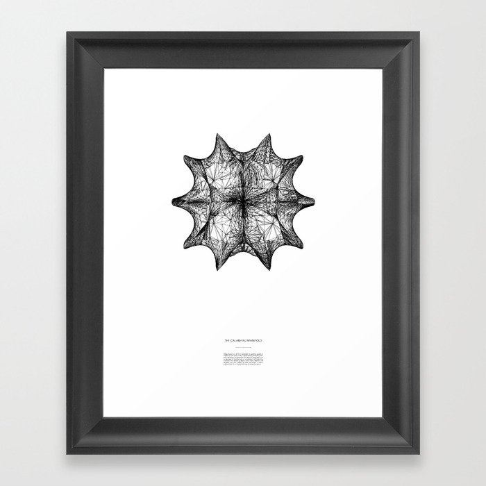 The Calabi-Yau Manifold - White Framed Art Print