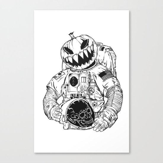 Astronaut's Halloween Canvas Print