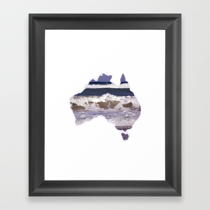 Australia beach Framed Art Print