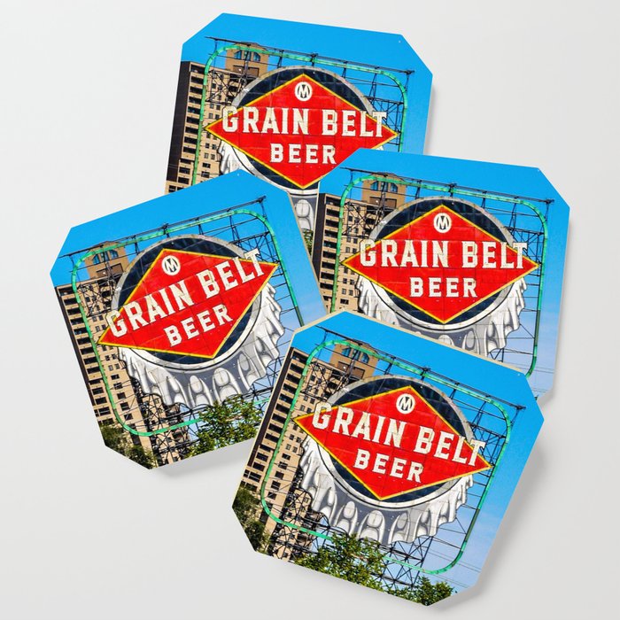 Grain Belt Beer Sign Coaster