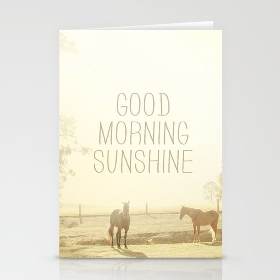 Good Morning Sunshine Stationery Cards
