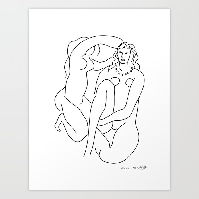 Matisse - 2 Girls Art Print