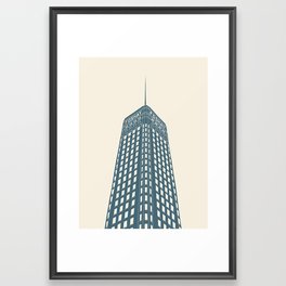 Foshay Tower Minneapolis, Blue Framed Art Print