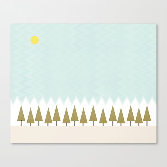 The Forest in Winter Canvas Print