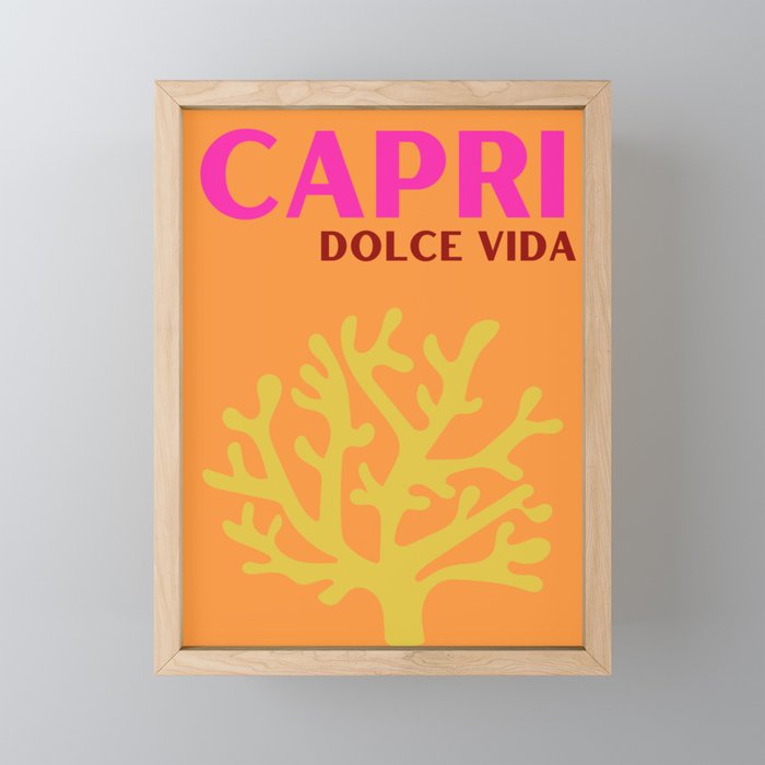 CAPRI Framed Mini Art Print