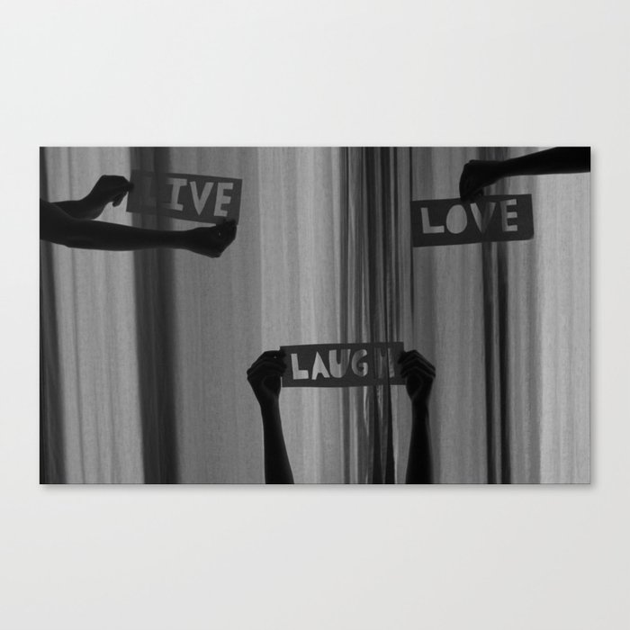 Live.Laugh.Love Canvas Print