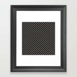 Black and white hearts for Valentines day Framed Art Print