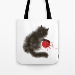 Mischievous cat Tote Bag