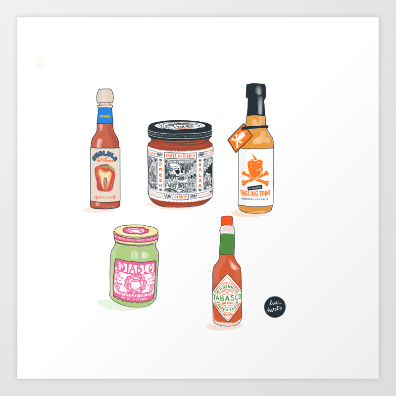Hot sauce Art Print