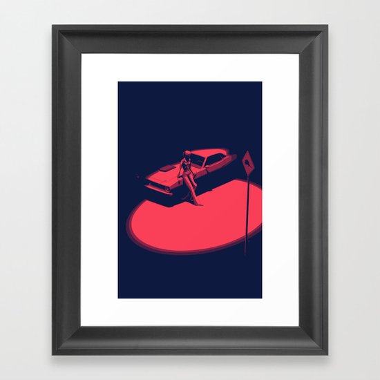 Peachy Framed Art Print