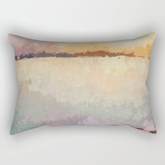 SUNSET (oil landscape) Rectangular Pillow