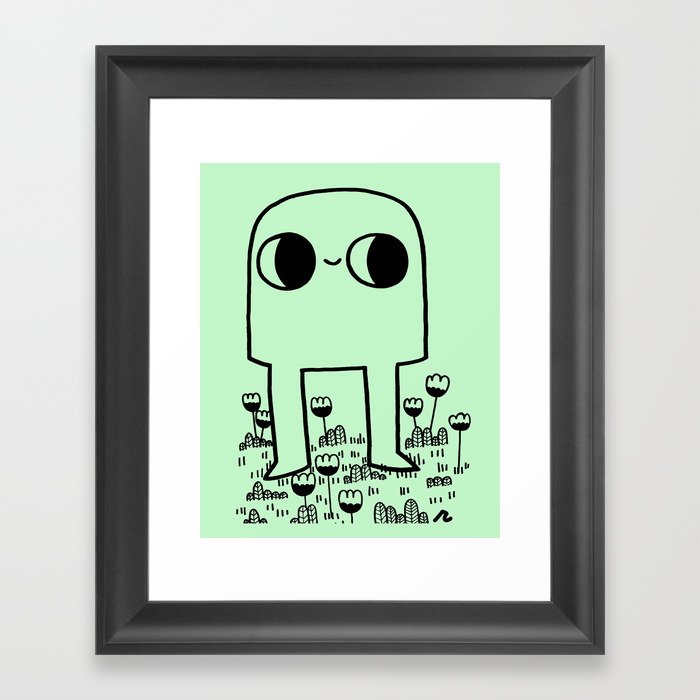Out In The Yard Framed Art Print