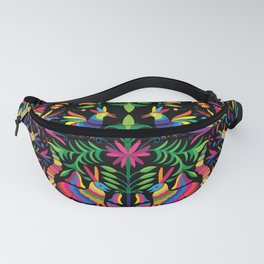 Otomi (Mexican print) - Black Fanny Pack