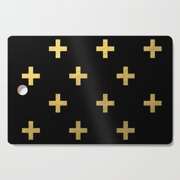 Crosses - gold Cutting Board