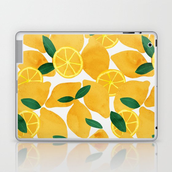 lemon mediterranean still life Laptop & iPad Skin