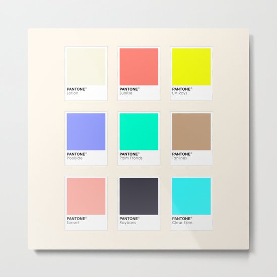 A DESIGNER'S SUMMER Metal Print