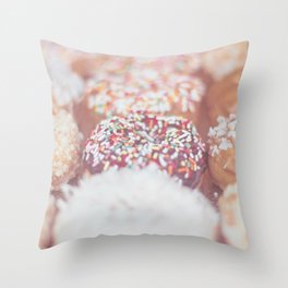 Delicious Donuts Throw Pillow