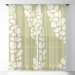 Color stones path collection 9 Sheer Curtain