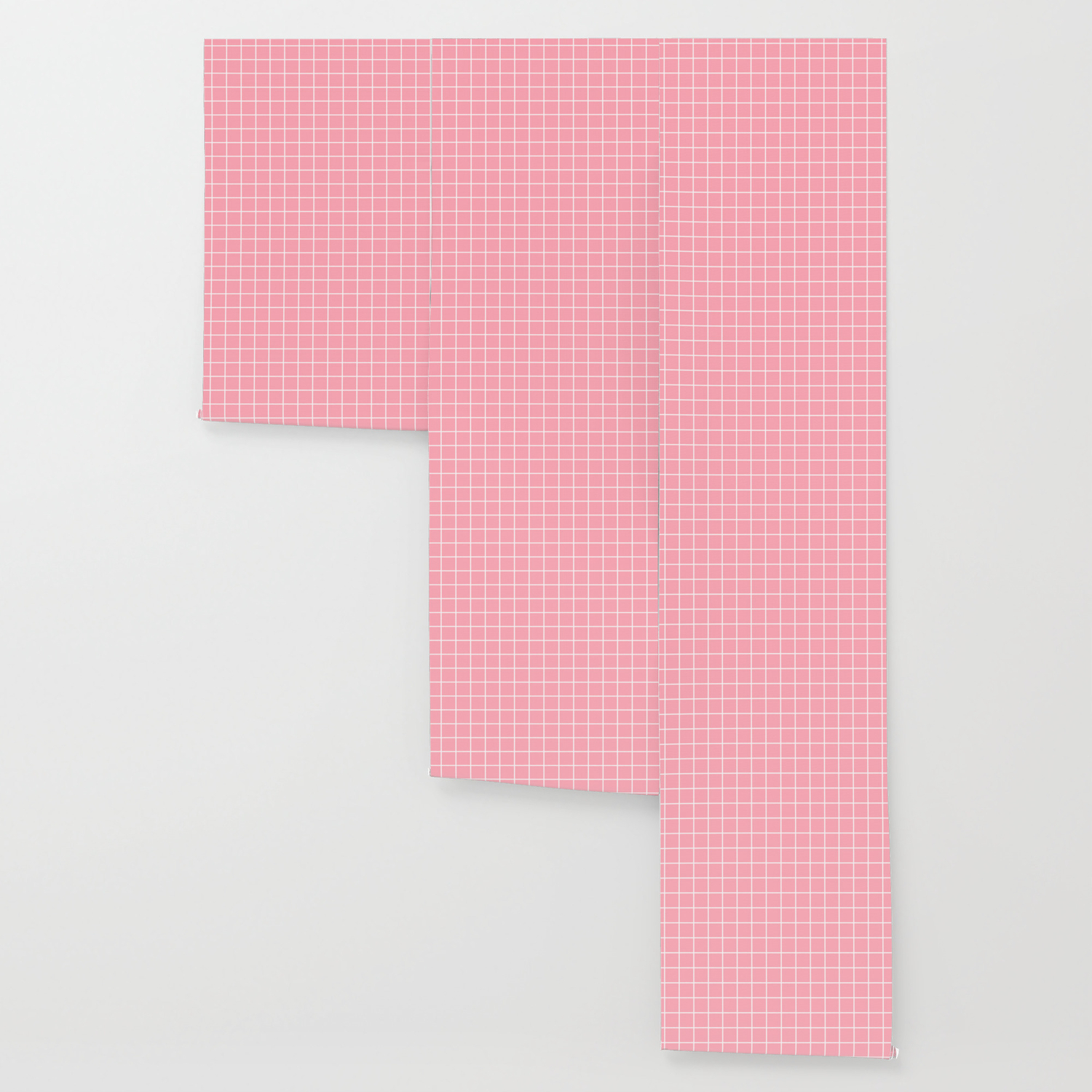 Light Pink Pink Color White Lines Grid Pattern Wallpaper By Makeitcolorful Society6 society6