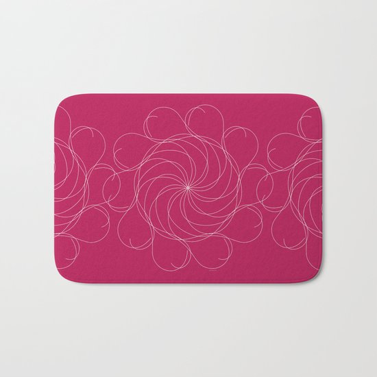 Ornament – Turning Flower Bath Mat