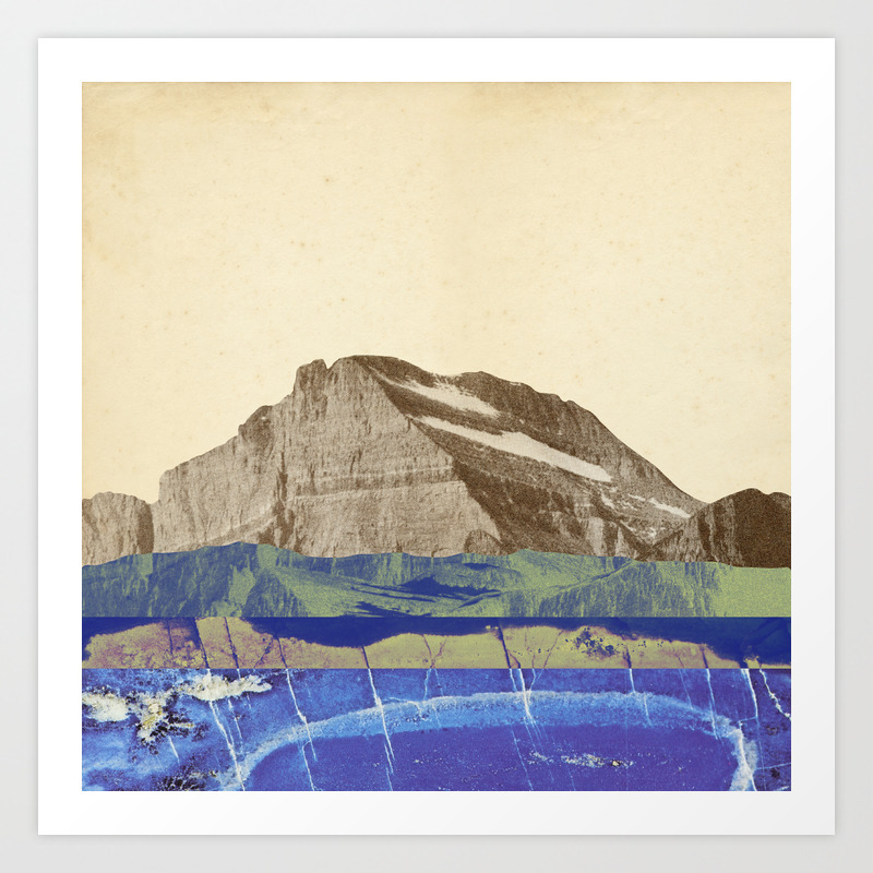 Abstract Mountain Landscape Art Print By Fieldandsky Society6