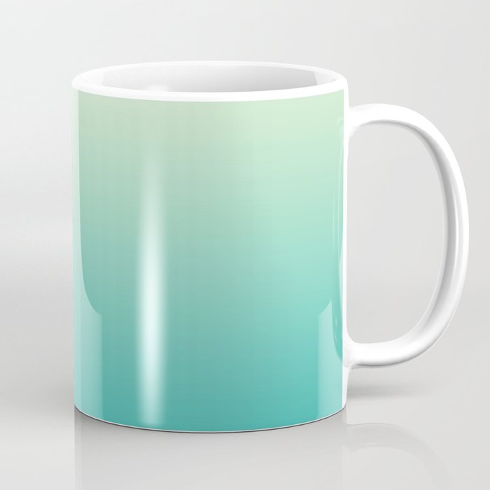 Ombre Cyan Sea Coffee Mug