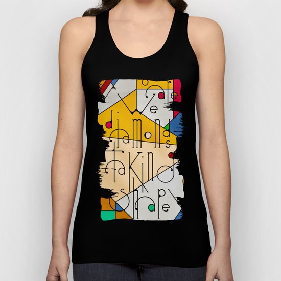 We Are Diamonds Taking Shape Unisex Tank Top