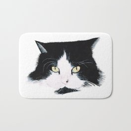 Black & White Cat Bath Mat