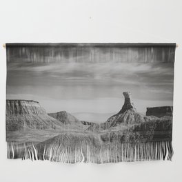Badlands View Black and White Wall Hanging